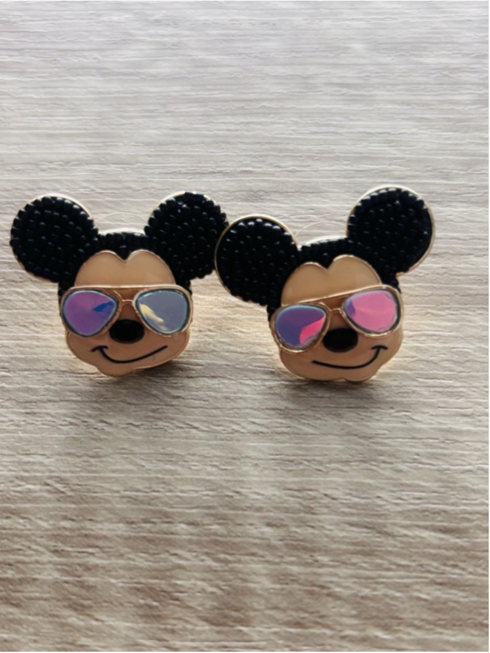 Disney X Baublebar Mickey Mouse Mirror Iridescent Sunglasses Earrings